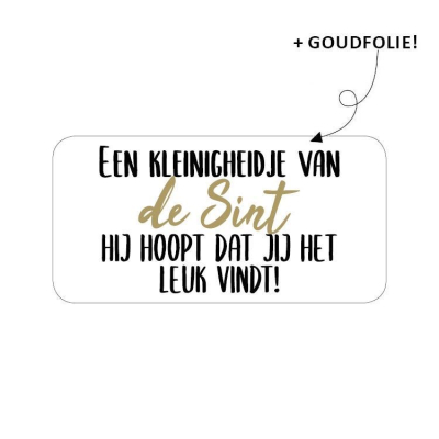 Sinterklaas sticker | een kleinigheidje van de sint (10 stuks)